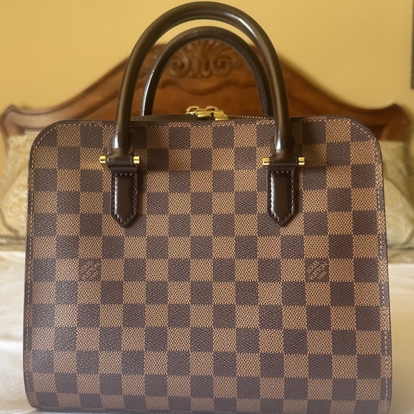 Authentic LOUIS VUITTON  Damier Ebene Triana Bag - Picture 1 of 7